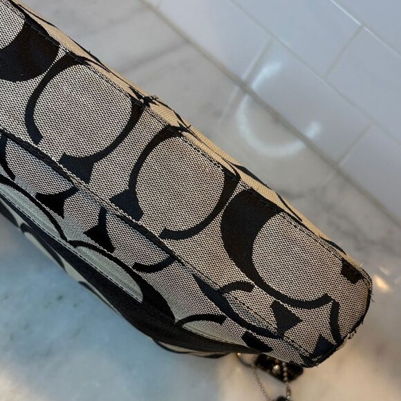 Coach Bag Purse Handbag Crossbody Bag Y2K Signature Logo Stripe File Swing Pack - Picture 7 of 15